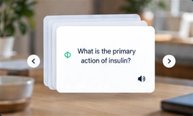 Flashcard interface preview